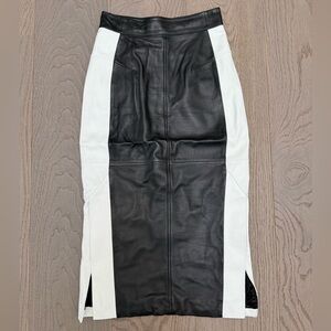 Karen Millen Black and White Midi Skirt